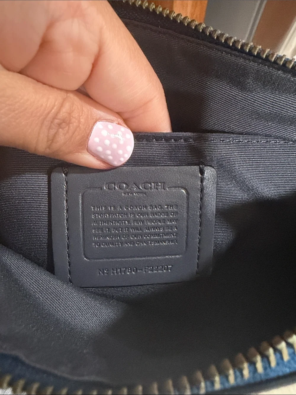 Coach EUC Pebbled Carrie Leather crossbody metallic blue